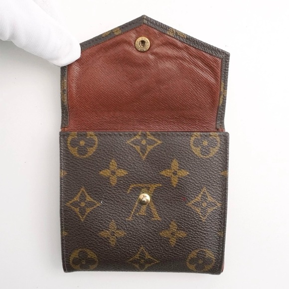 Authentic Louis Vuitton Classic Monogram Flowers Canvas Envelop Sarah Wallet - Picture 10 of 14